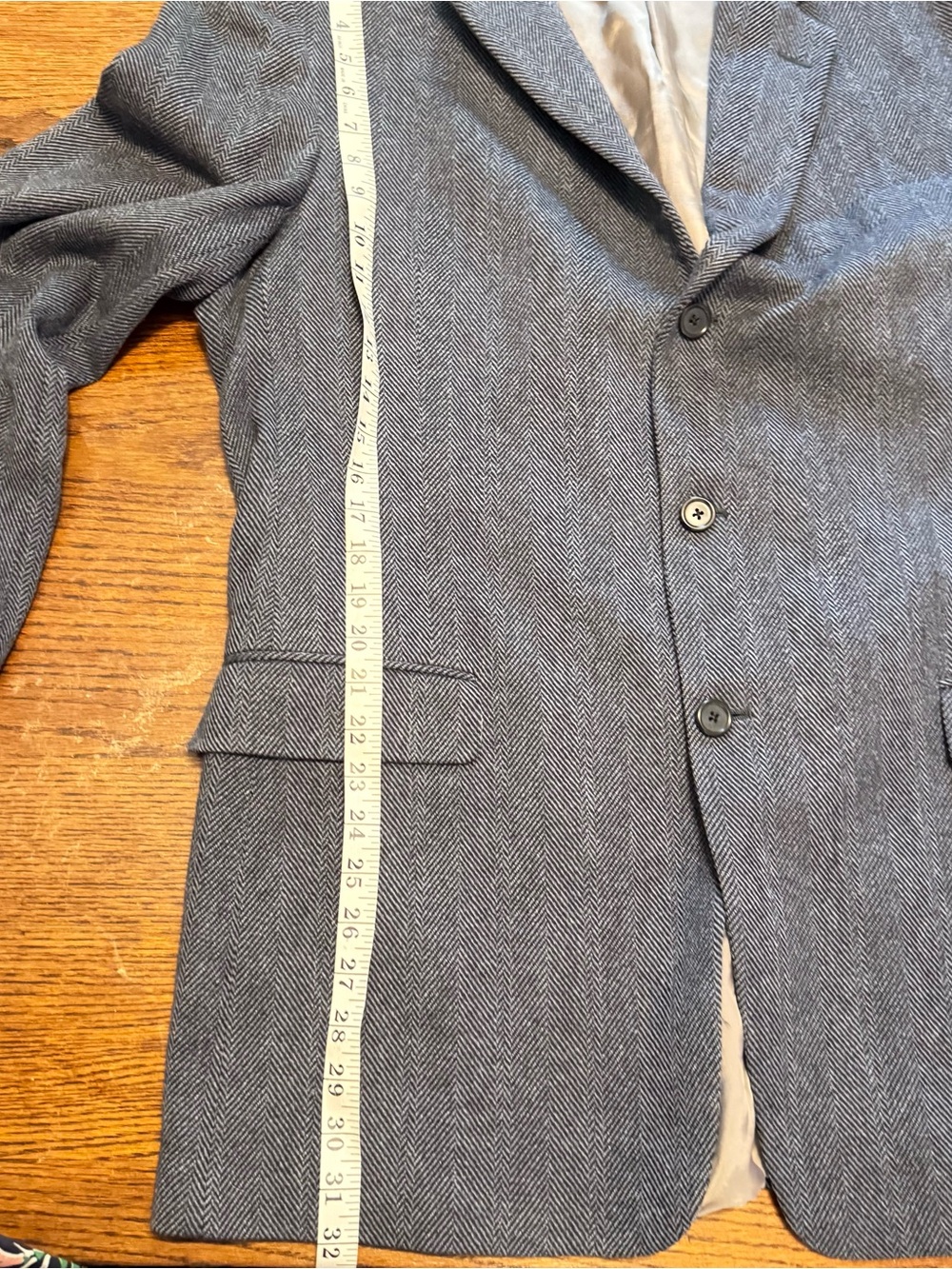 Burberry Gray Herringbone Sport Coat